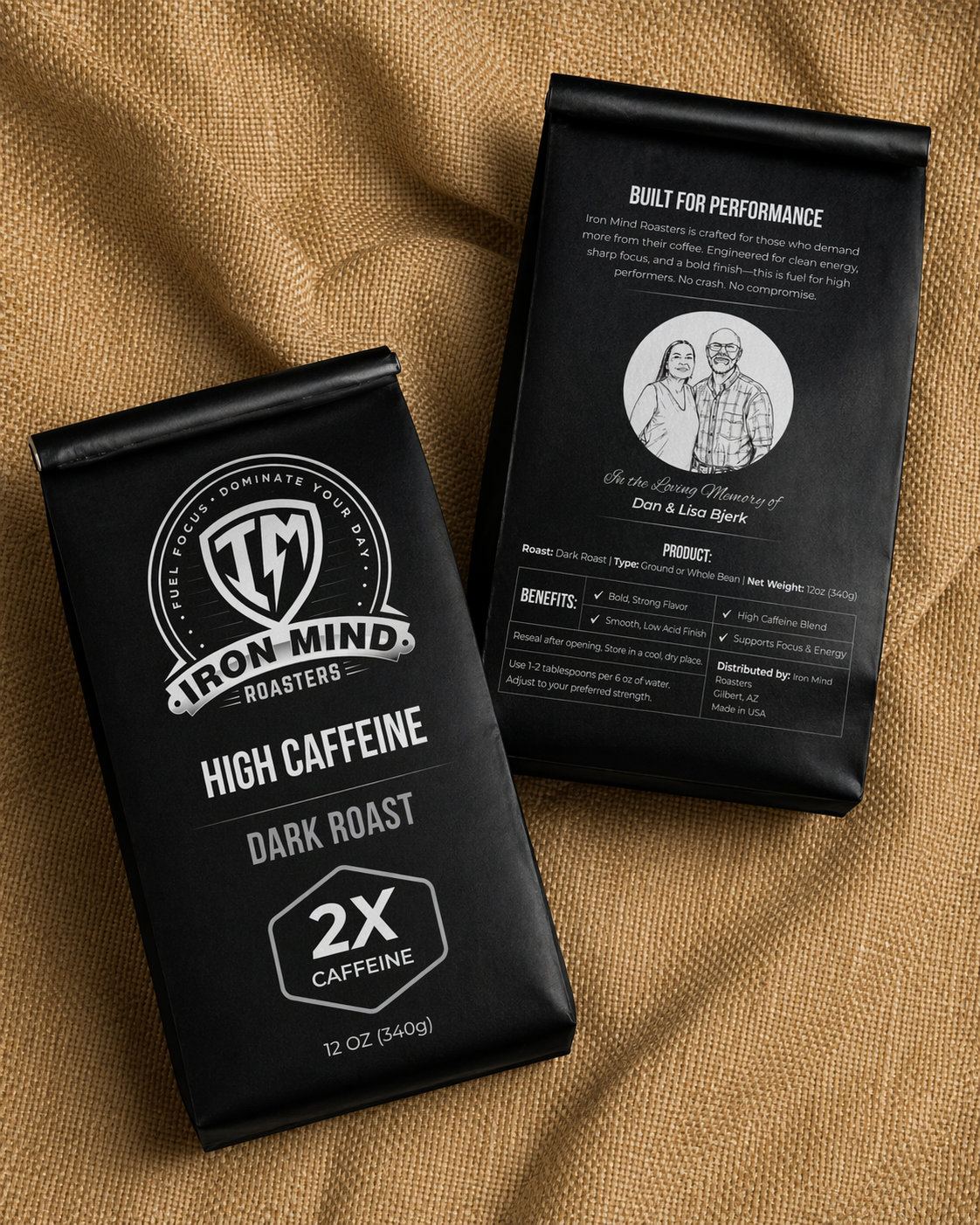 High Caffeine Dark Roast Coffee